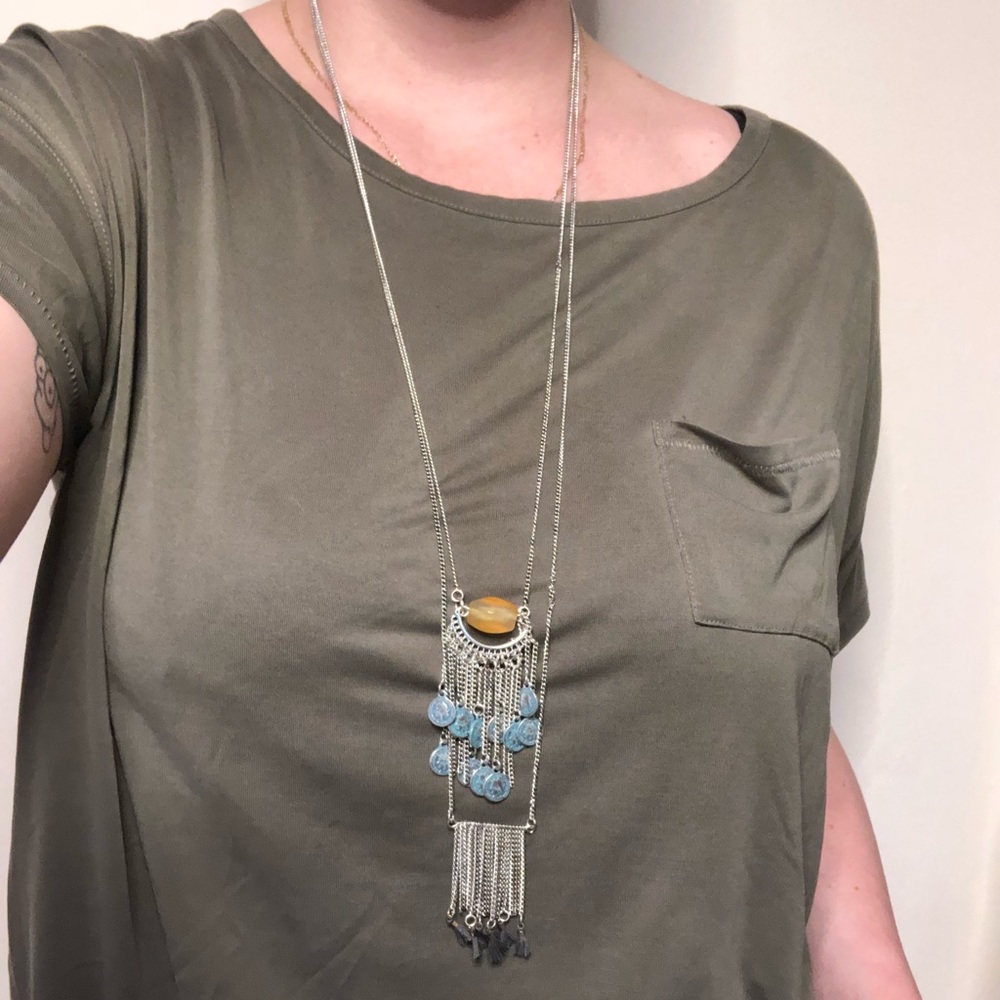 Silver Layered Necklace